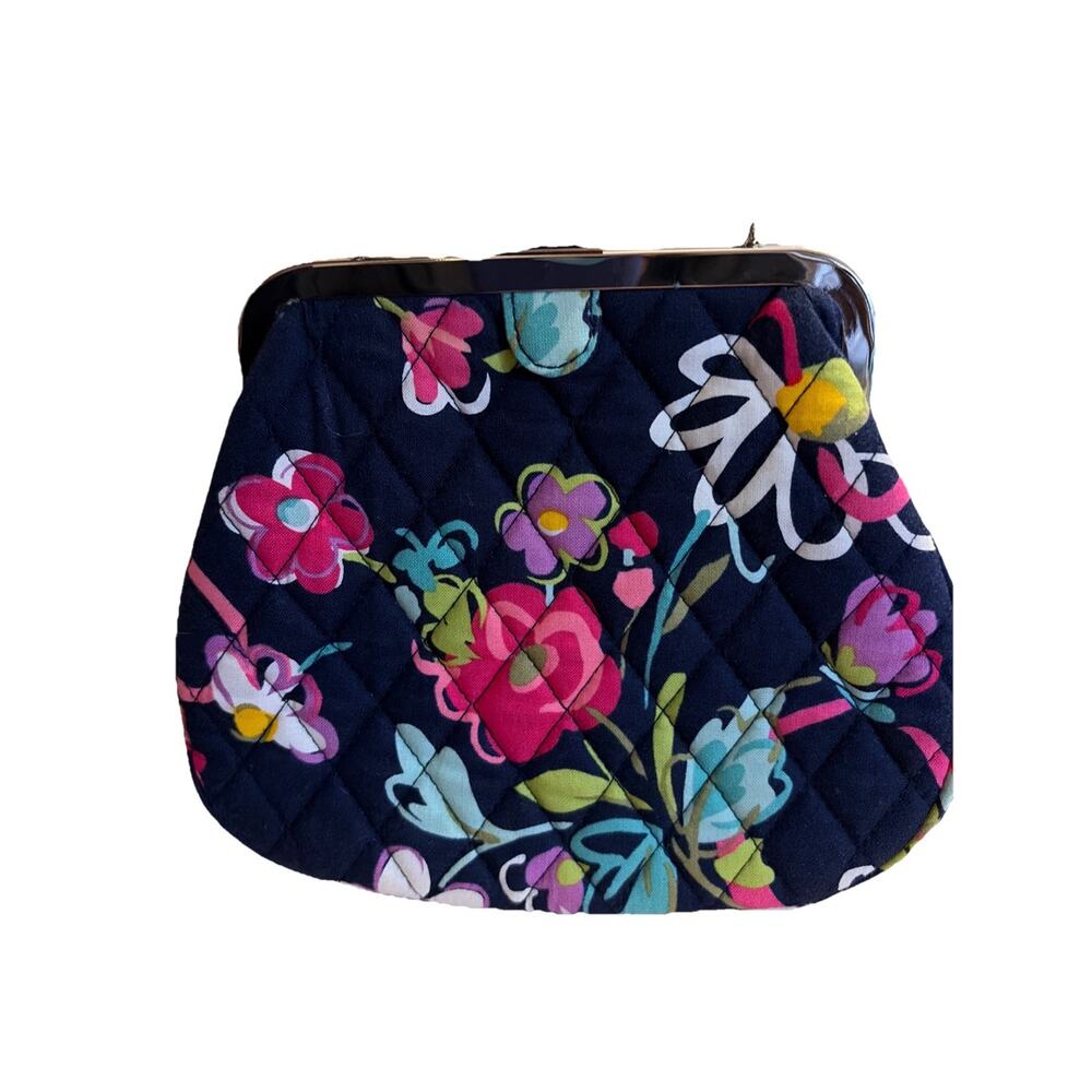 Vera Bradley Mini Frame Purse Small Handbag In Ribbons RARE!! - Picture 4 of 7